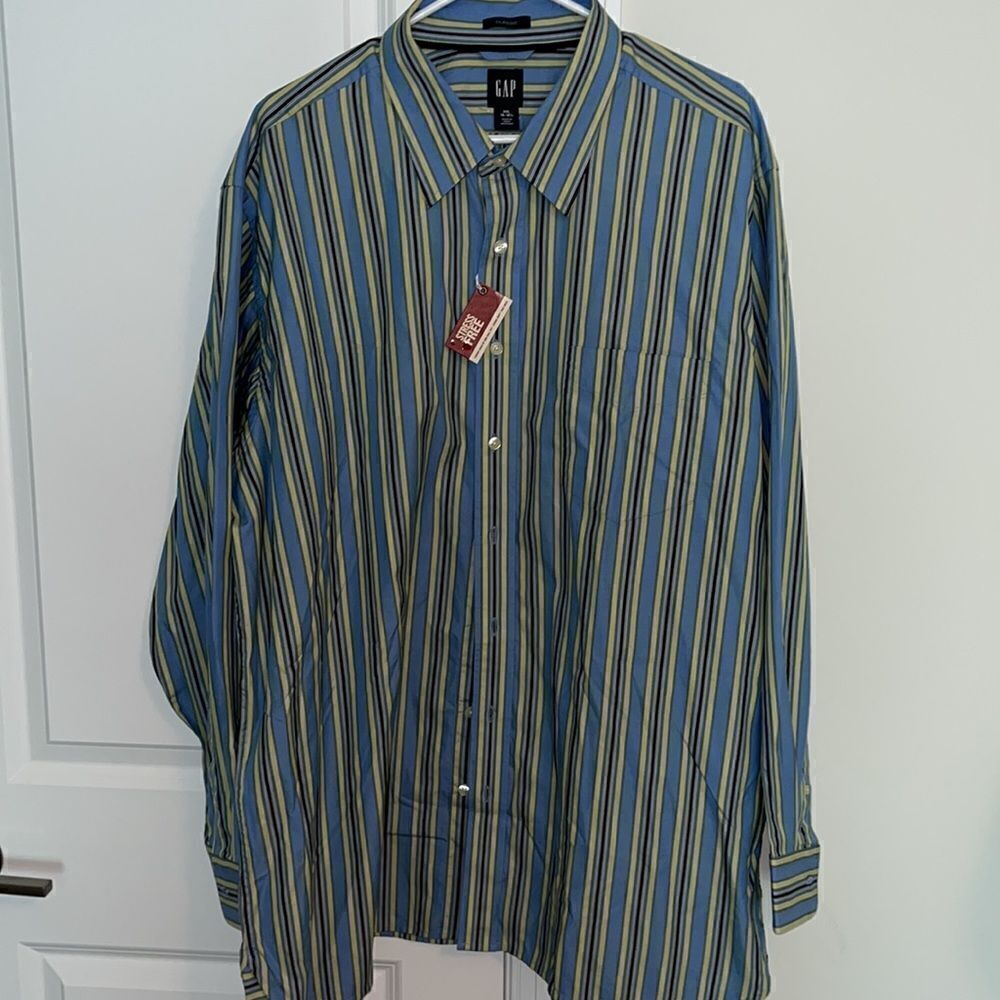 New Stress Free The Gap Big Shirt for casual cotton fan Shirt XXL 18-18 1/2 neck